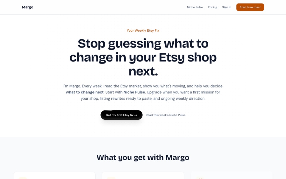 Margo homepage